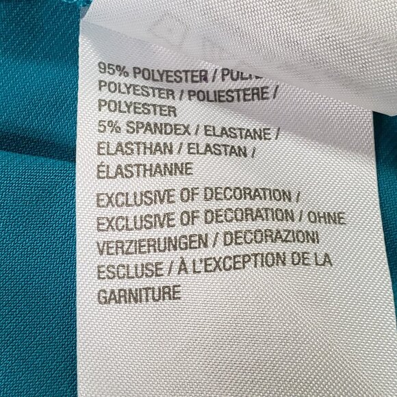 Susan Graver Womens Every Day Liquid Knit Top Size 3X Blue Ruffle Stretch Mature - Picture 7 of 15